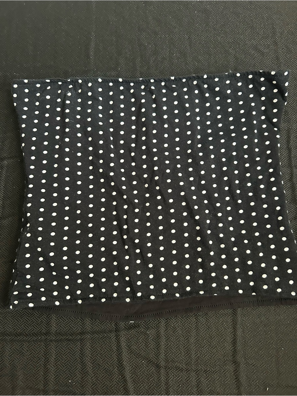 Black Polka Dot Tube Top
